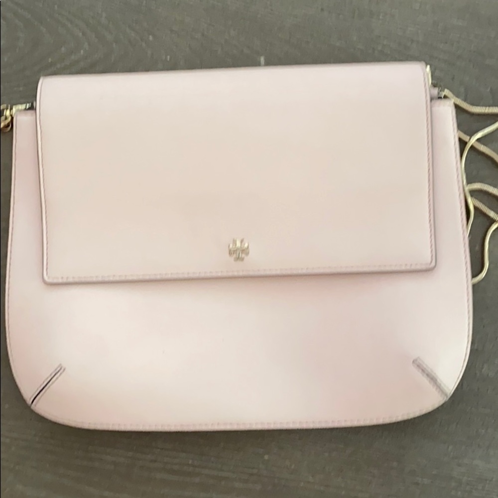 Tory Burch light pink purse